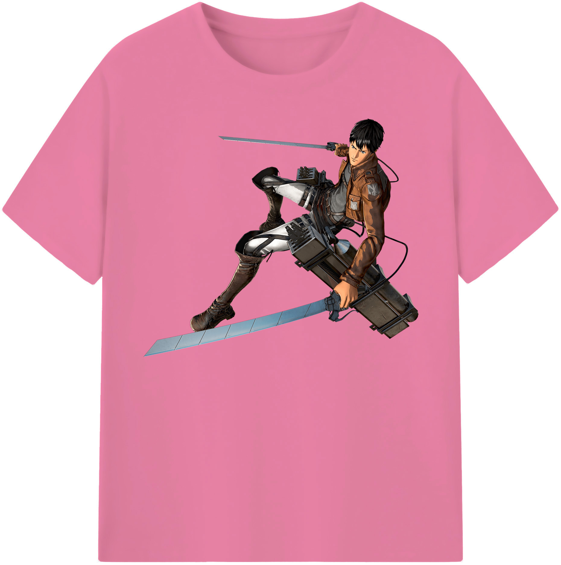 （画像用） 進撃の巨人 ベルトルト・フーバー Attack on Titan Bertholdt Hoover 綿100％半袖Tシャツ（フロントプリント）